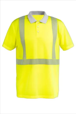 Produktbild von Planam Norit Warnschutz Poloshirt kurzarm Gr. 3XL gelb/zink
