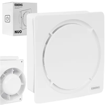Produktbild von EBERG NUO 100 T Badlüfter 100 mm Timer Rückstauklappe Weiß