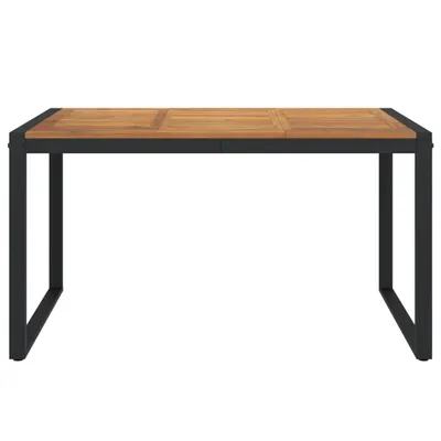 Produktbild von vidaXL Gartentisch mit Beinen in U Form 140×80×75 cm Massivholz Akazie - Gartentisch - Gartentische - Außentisch - Terrassentisch