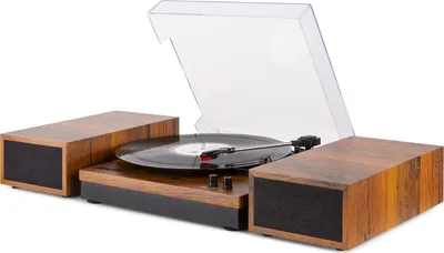 Zdjęcie produktu dla Fenton RP165B, Gramofon z napędem pasowym, Ręczny, Drewno, 33 1/3,45,78 RPM, CE, 100 W