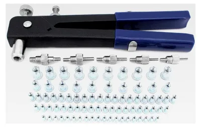 Produktbild von Nietzangen-Set, 86-teiliges Nietzangen-Werkzeugsatz mit M3, M4, M5, M6, M8 Dorne und Blindnietmuttern