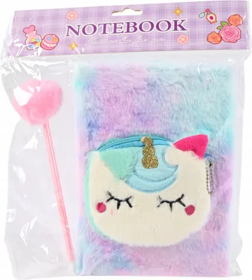 Produktbild von Plüsch-Notizbuch + Stift D45020 73340