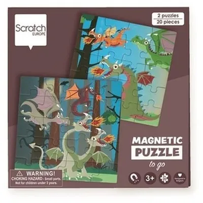 Produktbild von Reise-Magnetpuzzle Drachen 20 Teile