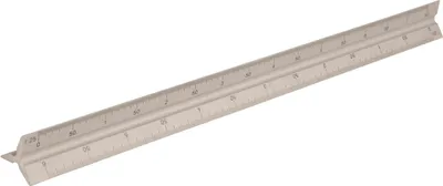 Produktbild von Dreikantlineal 300 mm aus Aluminium