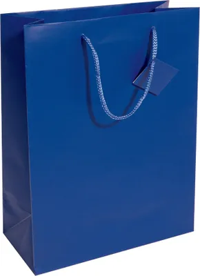Image de sigel GT504 sigel sac cadeau, avec vernis mat, taille : S, bleu outremer