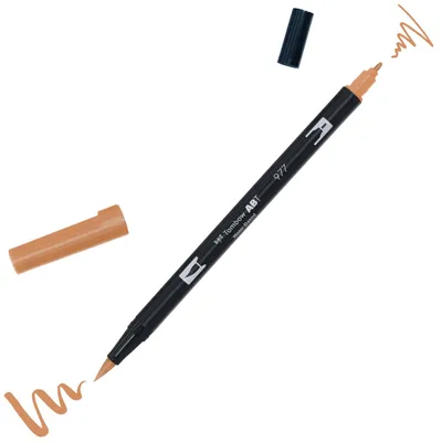 Productafbeelding van Tombow ABT-977ABT Dubbele Brush Pen, kleur 977: zadelbruin