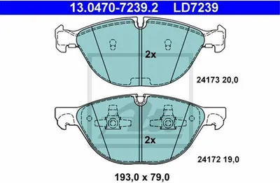 Zdjęcie produktu dla Klocki Hamulcowe Bmw Przód X5/X6 3,0 07-10 Ceramic