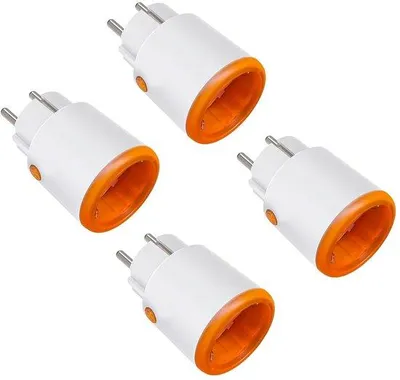 Productafbeelding van ZigBee Smart Socket 16A, 3680W Slimme Stekker met Verbruiksmeter, Spraakbesturing, Timer, Overspanningsbeveiliging, App Besturing, Compa