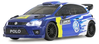 Produktbild von Amewi VW Polo R WRC 1:28 RC Drift Auto Gyro 4WD RTR Blau 21149
