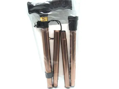 Produktbild von Gehstock - Krückstock - faltbar, Aluminium,  Braun/  höhenverstellbar