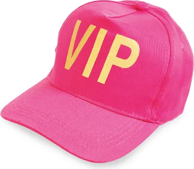 Produktbild von Damen Kinder Basecap VIP Pink Mütze Caps Karneval Fasching Cosplay Halloween Party Gr. 55 - 60 cm