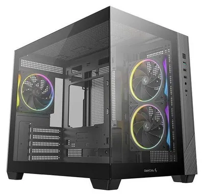 Image de Boîtier PC - DEEPCOOL - CG330 - Mini tour - Format Micro-ATX - 3 ventilateurs ARGB inclus - Noir