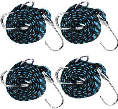 Produktbild von Elastische Motorradbagageriemen 4er Set, 1 m, verstelbar, blauw