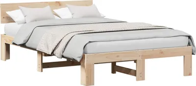 Obrázok produktu pre Rám postele Prírodná 120 x 200 cm Masívne borovicové drevo