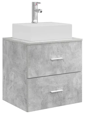 Immagine prodotto di Mobile Lavabo da Parete Grigio Cemento 49,5 x 41 x 62,5 cm