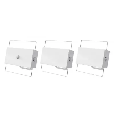 Productafbeelding van 3 x Müller-Licht LED Treppenlicht Nachtlicht Riva IP20 0,6W 10lm warmweiß Sensor Bewegungsmelder inkl. 3xAA Batterie