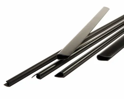 Produktbild von 100x Klemmschienen für  3-25 Blatt schwarz DIN A4 3 mm