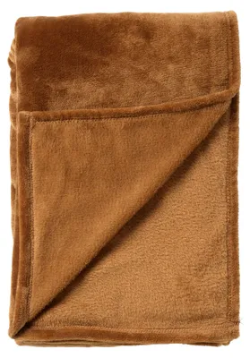 Produktbild von Dutch Decor Wohndecke Flanell-Fleece Charlie 200x220 cm Braun