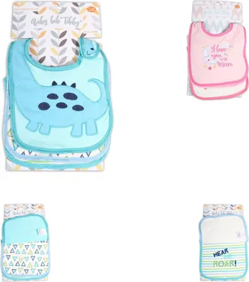 Produktbild von Cangaroo Babylatz 3er Set Tibby Selbstverschluss, wasserfest waschbar ab Geburt türkis