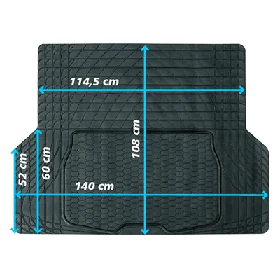 Produktbild von Auto Kofferraummatte Antirutschmatte Abdeckung Gummimatte 140x108cm universal