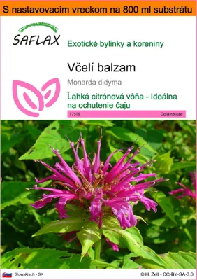Obrázok produktu pre SAFLAX Garden in the bag - včelí balzam - Monarda didyma - 20 Semená - S pestovateľským substrátom v praktickom samostaviteľnom vrecku
