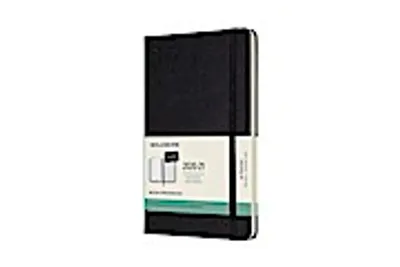 Produktbild von Moleskine 18 Monate Wochen Notizkalender Deutsch 2020/2021 Large/A5, 1 Wo = 1 Seite, rechts linierte Seite, Fester Einband, Schwarz