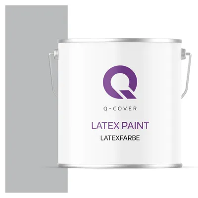 Produktbild von Latexfarbe  5 L Grau Innenfarbe Wandfarbe Deckenfarbe Klasse 3 Mattfarbe Scheuerfest Hohe Deckkraft