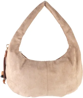 Productafbeelding van Giuliano kunstlederen suede schoudertas Adelyn - Dames - Beige