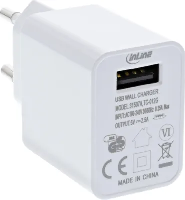 Obrázek produktu pro InLine 31507A, Vnitřní, AC, 5 V, Bílá