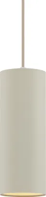 Produktbild von QAZQA - Moderne Pendelleuchte I Pendellampe I Hängelampe I Pendellampe I Pendelleuchte I Lampe I Leuchte Beige GU10 50mm rund - Tubo I Wohnzimmer I Schlafzimmer - Aluminium Rund - LED geeignet GU10