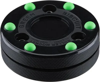Immagine prodotto di Disco da hockey a rotelle Biscuit verde, colore: nero/verde
