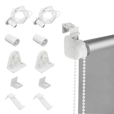 2er-Set Klemmfix Rollo-Ersatzteile 17 mm PVC