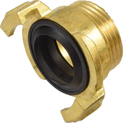 Produktbild von Agora-Tec®  Messing Schnellkupplung mit Bajonettverschluss auf 1 Zoll (33,3 mm) Außengewinde