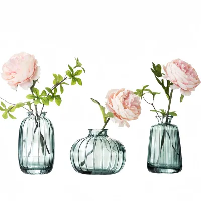 Produktbild von Omgoods – Set aus 3 Glasvasen zur Dekoration für den Tisch