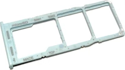 Produktbild von Simkartenhalter passend für Samsung Galaxy M13 (SM-M135F/DSN), Dual-SIM + micro-SD, Originalersatz, Hellblau