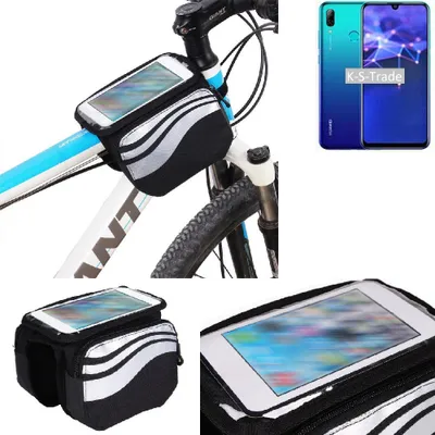 Produktbild von K-S-Trade Rahmentasche Fahrrad-Halterung kompatibel mit Huawei P Smart 2019 Rahmenhalterung Fahrrad Handyhalterung Fahrradtasche Handy Smartphone