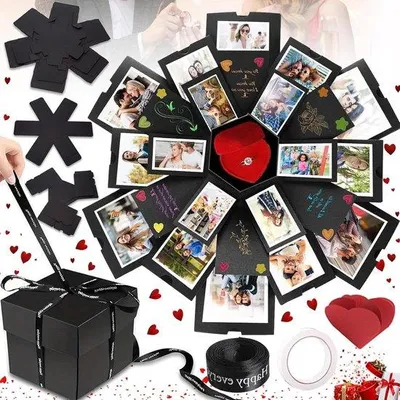 Produktbild von Fotodoos DIY Fotoalbum Geschenkbox mit Überraschung