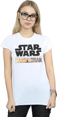 Produktbild von Star Wars - "The Mandalorian" T-Shirt für Damen BI42909 (XXL) (Weiß)