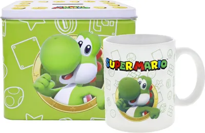 Produktbild von Nintendo Super Mario Bros Yoshi Tasse + Geld-Box-Set