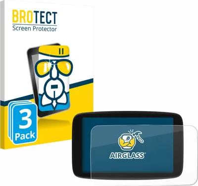 Produktbild von 3x BROTECT Schutzglas für TomTom Go Navigator 7 (2. Generation) Schutzfolie Panzer Folie Glas Display Schutz klar