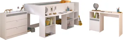 Produktbild von Parisot Pirouette15 Set 3-tlg. – Hochbett, Tisch & Kommode