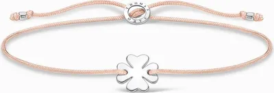 Produktbild von Thomas Sabo Armband Charm-Club Rosa Kleeblatt Silber Länge 20 Cm A1995-173-19