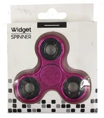 Obrázek produktu pro Fidget spinner s kovovým vzhledem, růžový
