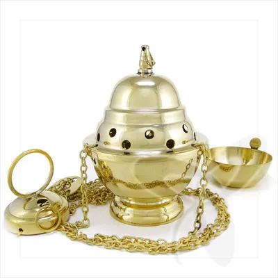 Produktbild von Weihrauchfass Messing Handarbeit 2960 Кадильница Geschenk