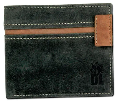 Produktbild von DrachenLeder Herren Geldbörse grau braun Portemonnaie Leder 2x11x95 cm D2OPO008K6