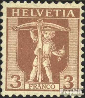 Produktbild von Briefmarken Schweiz 1907 Mi 96 postfrisch Tellknabe