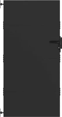 Produktbild von vidaXL Gartentor Schwarz 85 x 175 cm Pulverbeschichteter Stahl