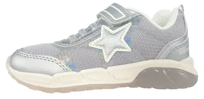 Productafbeelding van Geox Spaziale Kinderschuhe Mädchen Halbschuhe Klettschuh Silber Freizeit