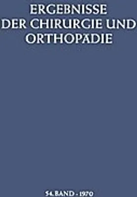 Obrázek produktu pro Ergebnisse der Chirurgie und Orthopädie