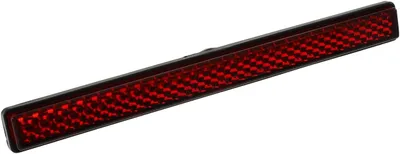 Productafbeelding van 259-108 kunststof reflector met schroefdraadbouten, 123 mm x 12,5 mm x 13 mm, rood